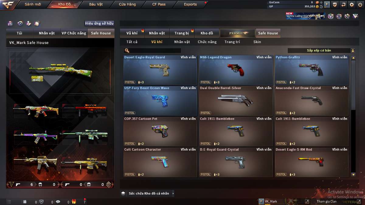 shop acc cf uy tin gia re